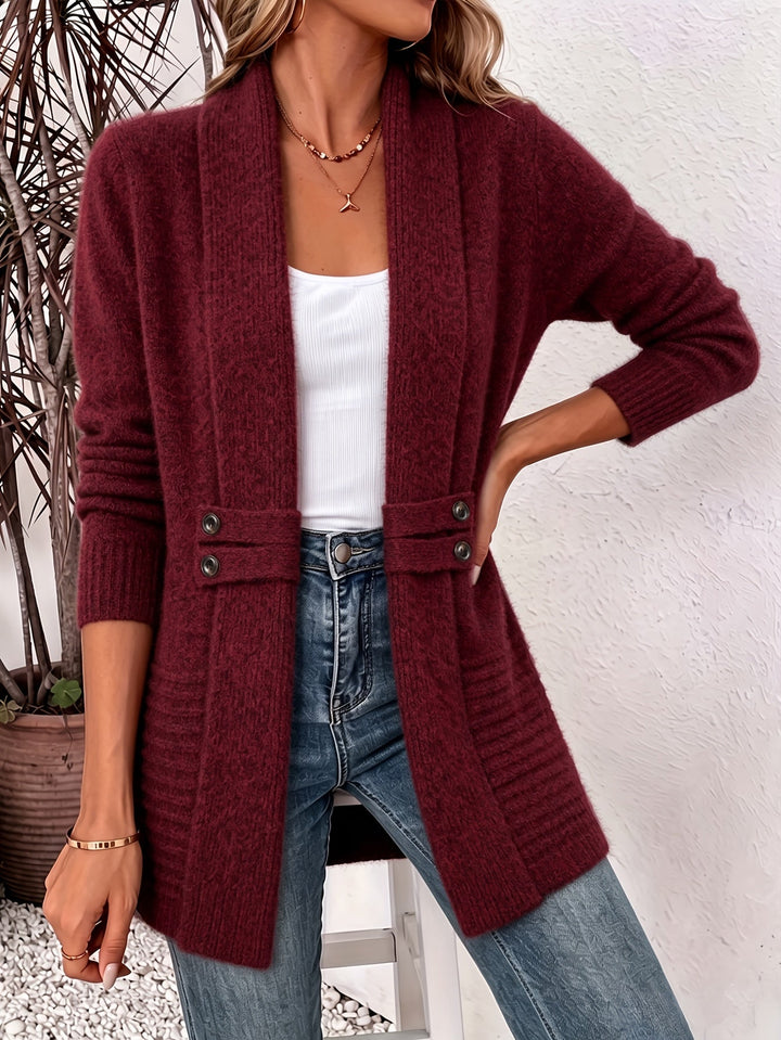 Joyce | Shawl Collar Longline Cardigan
