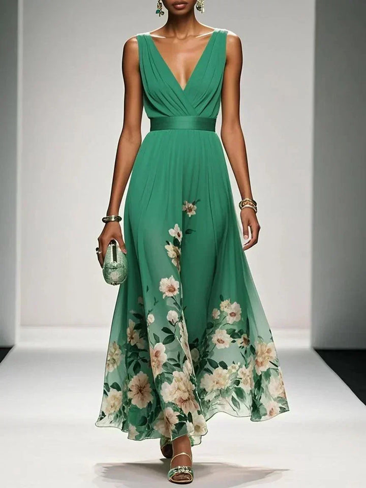Fiona | Floral Print Wedding Guest Dress