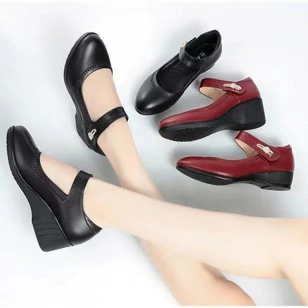 Stable Mid Heel Pumps