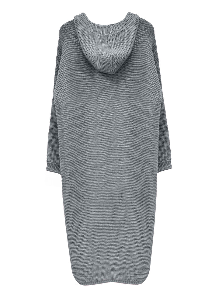 Halflange Trui met Capuchon en Cardigan