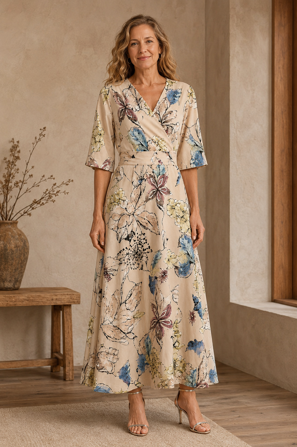 Constance | Floral Wrap Maxi Dress