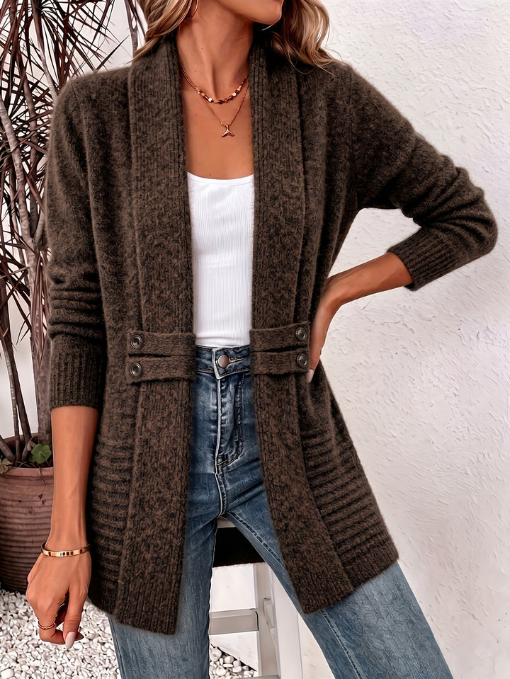 Joyce | Shawl Collar Longline Cardigan