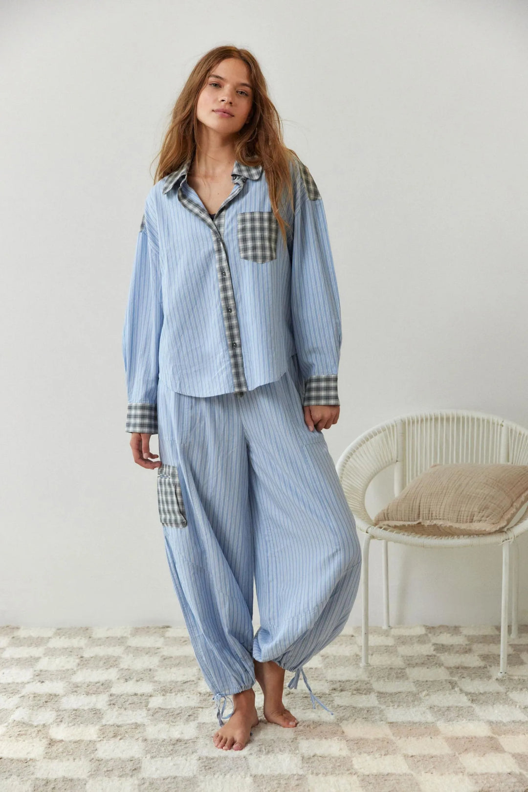 Elsie | Two-Piece Cotton Pajama Set