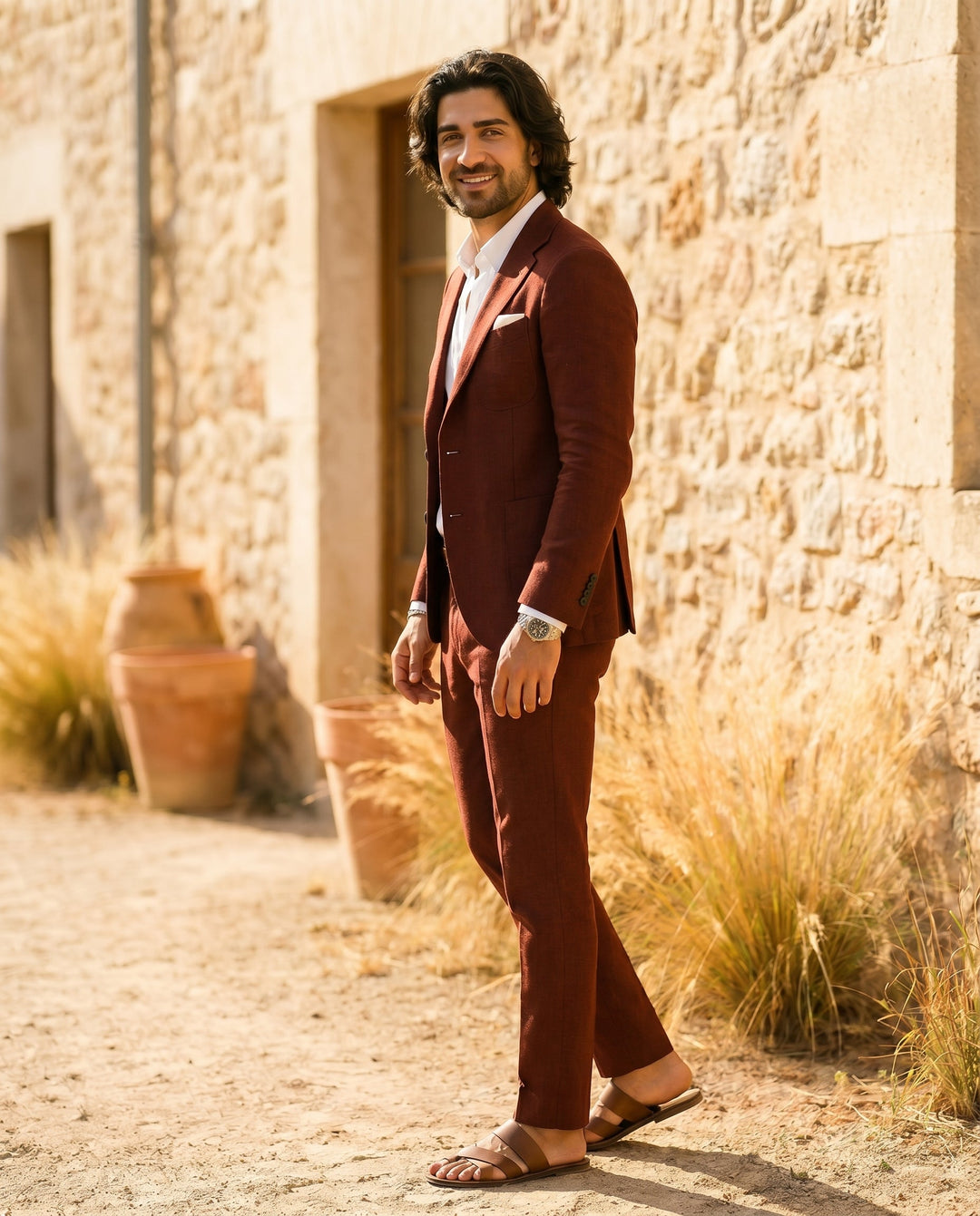 Valentin - Tailored Linen Suit Set