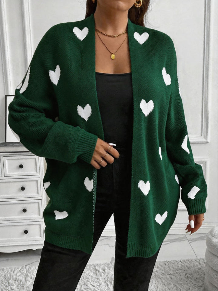 Savannah | Heart Pattern Cardigan