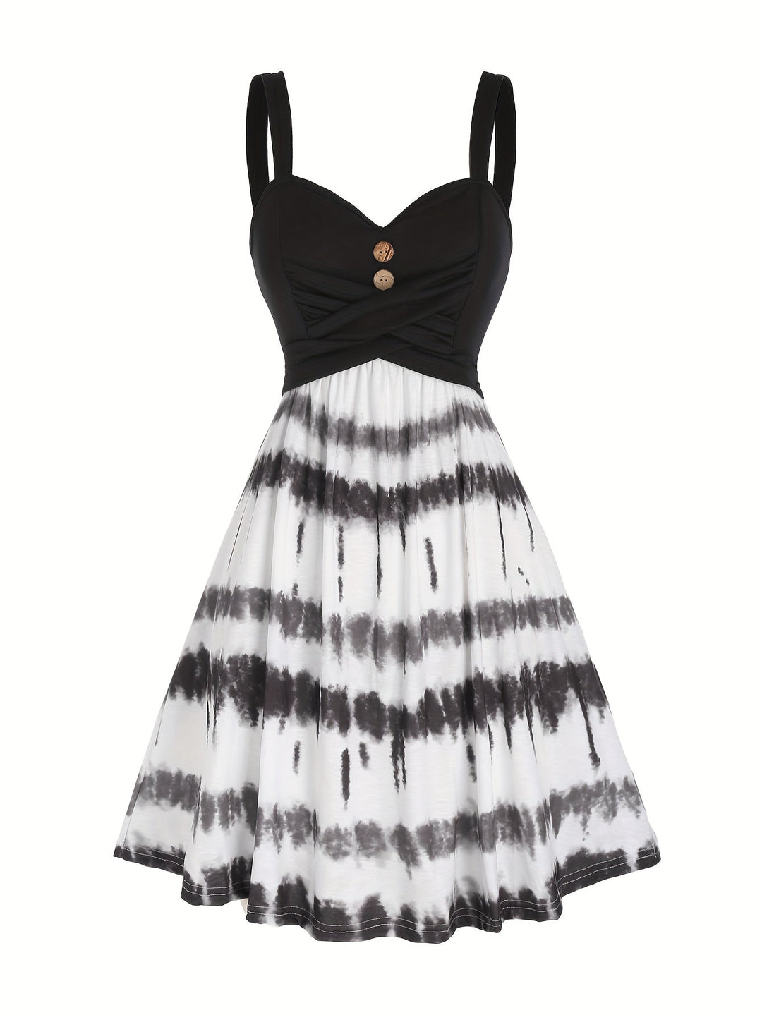 Kendra | Tie Dye Button Front Dress
