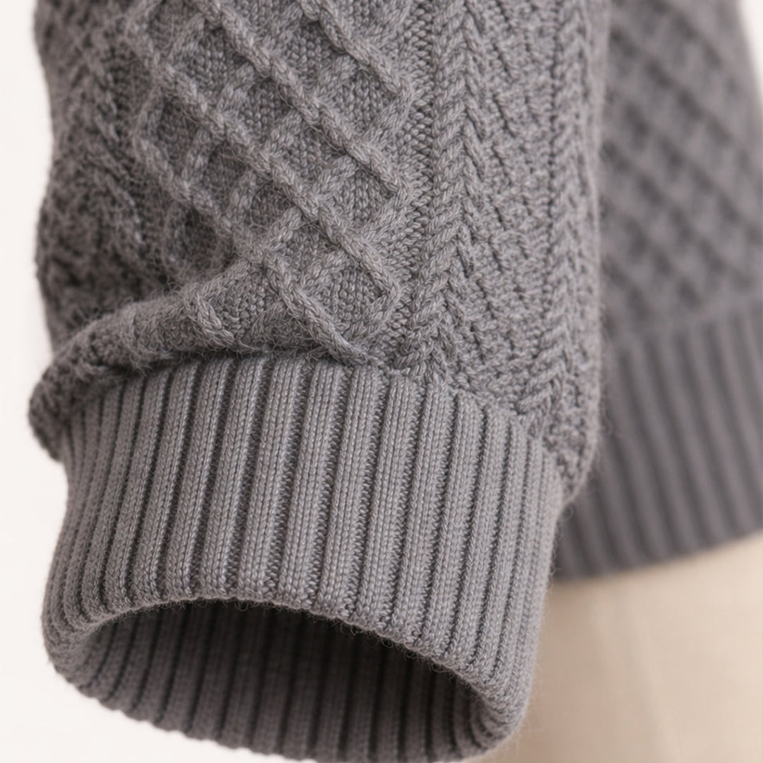 Cashmere Blend Cable Knit Sweater