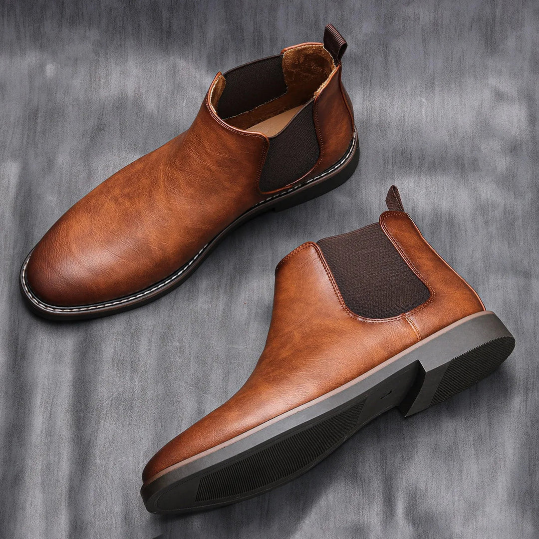 The Staffordshire Men's Classic Leather Chelsea Ankle Boots