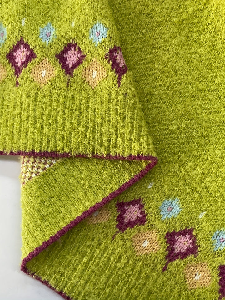 Fair Isle-trui met motief aan de achterkant voor dames