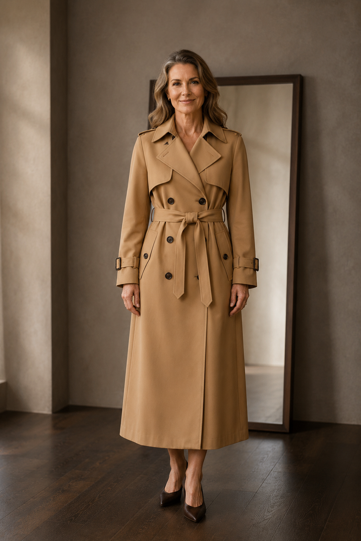 Emily stylish trench coat closed