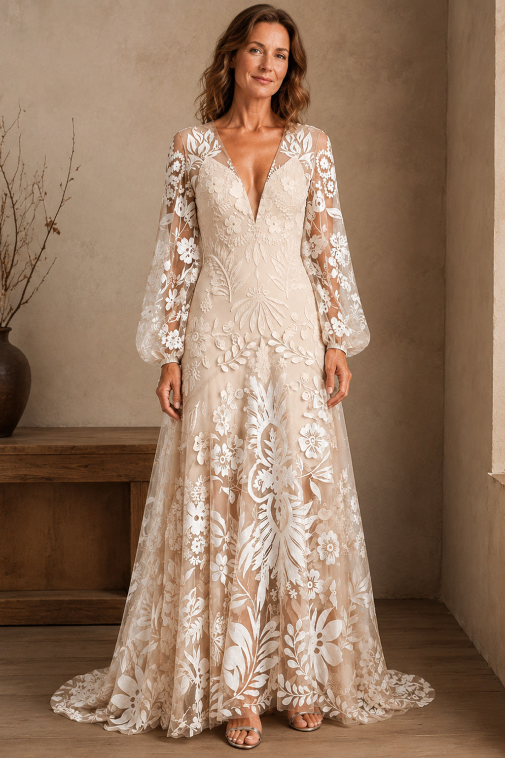 Paige | Floral Flared Sleeve Maxi Dress