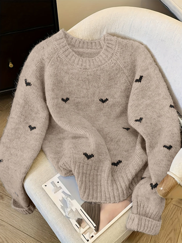 Kennedy | Raglan Sleeve Crew Neck Sweater