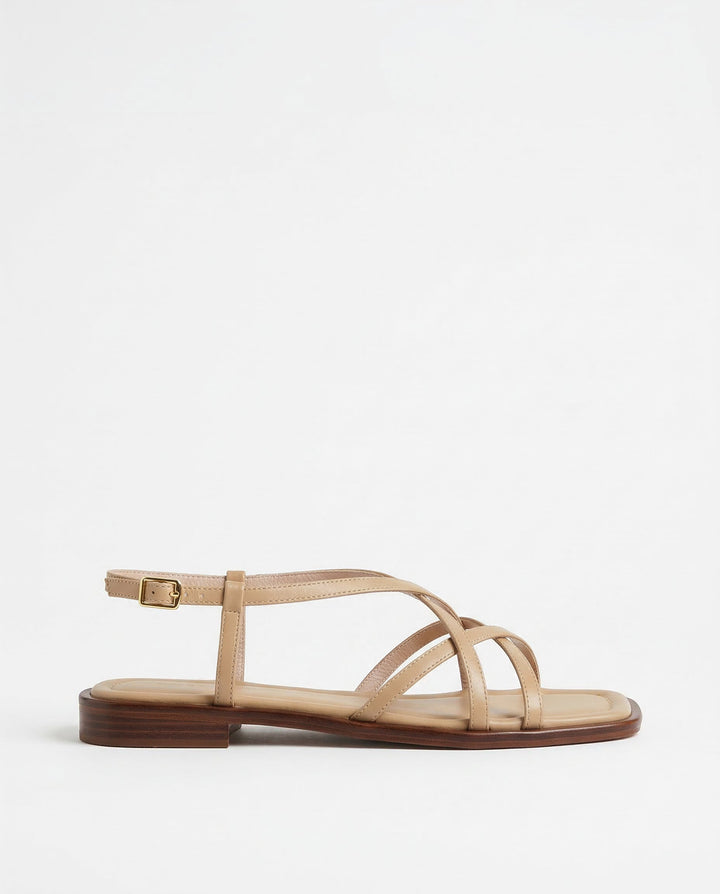 Vittoria Italian Leather Strap Sandals