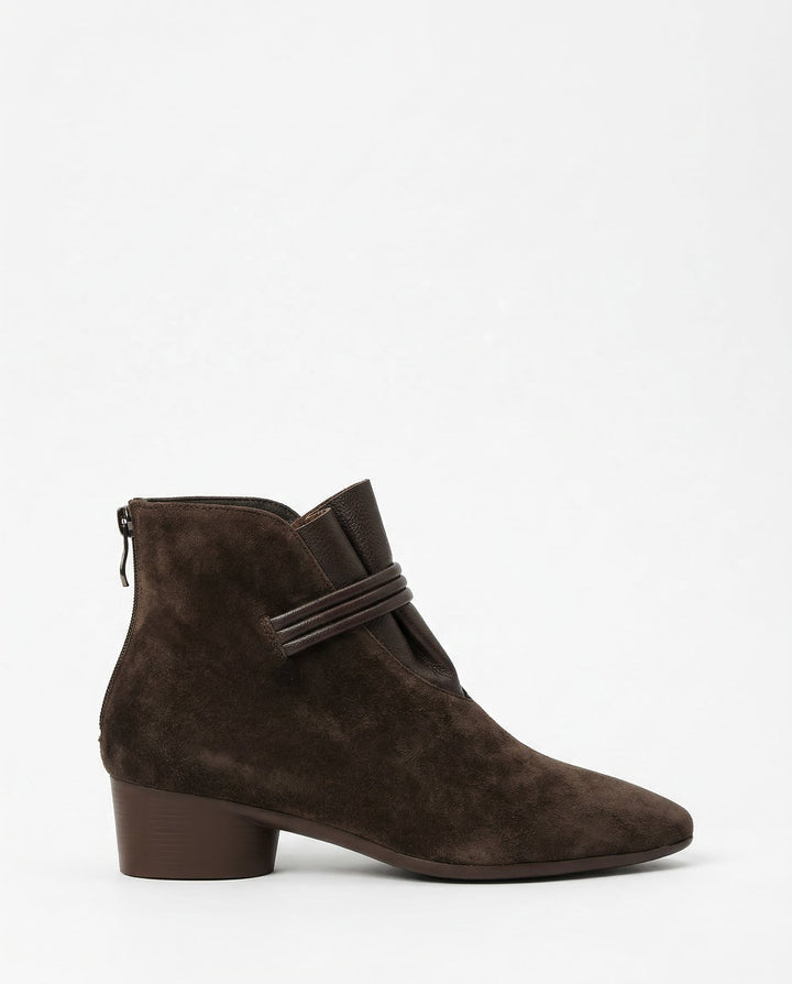 Vivienne Italian Crest Suede Boots