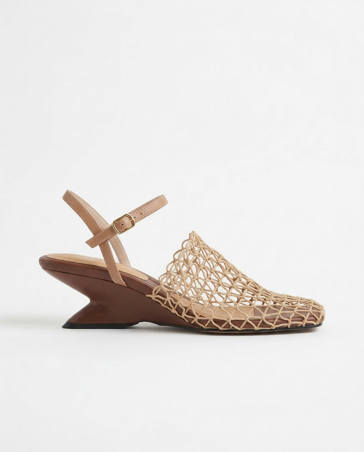 Fallon Mesh Weave Heels