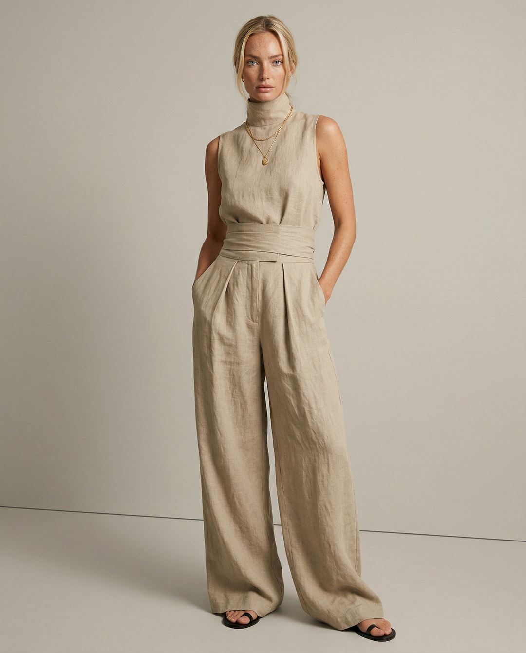 The Sandstone Linen Easy Set