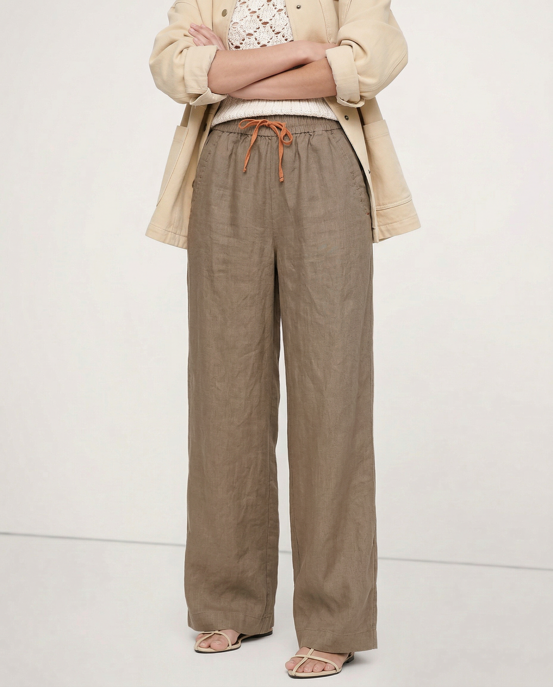The Drawstring Wide Leg Pant