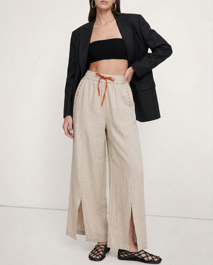 The Drawstring Wide Leg Pant