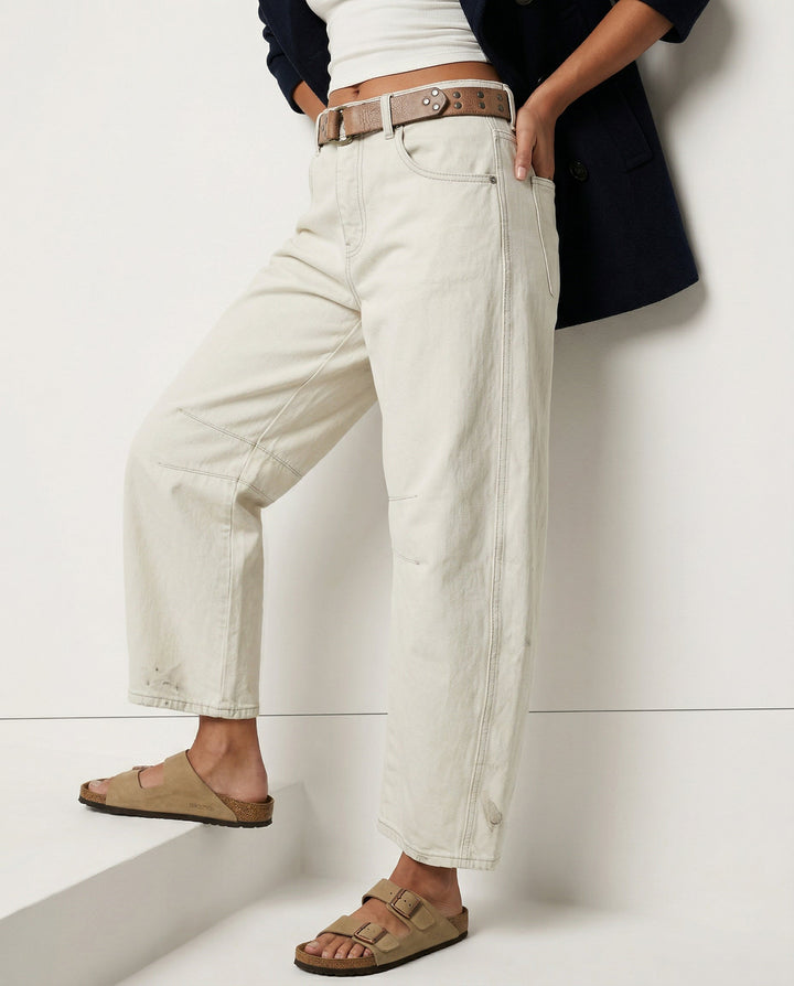 Everly Barrel-Leg Denims