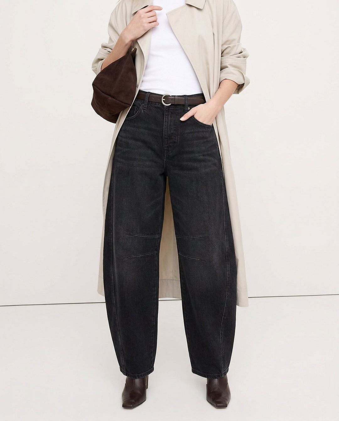 Everly Barrel-Leg Denims