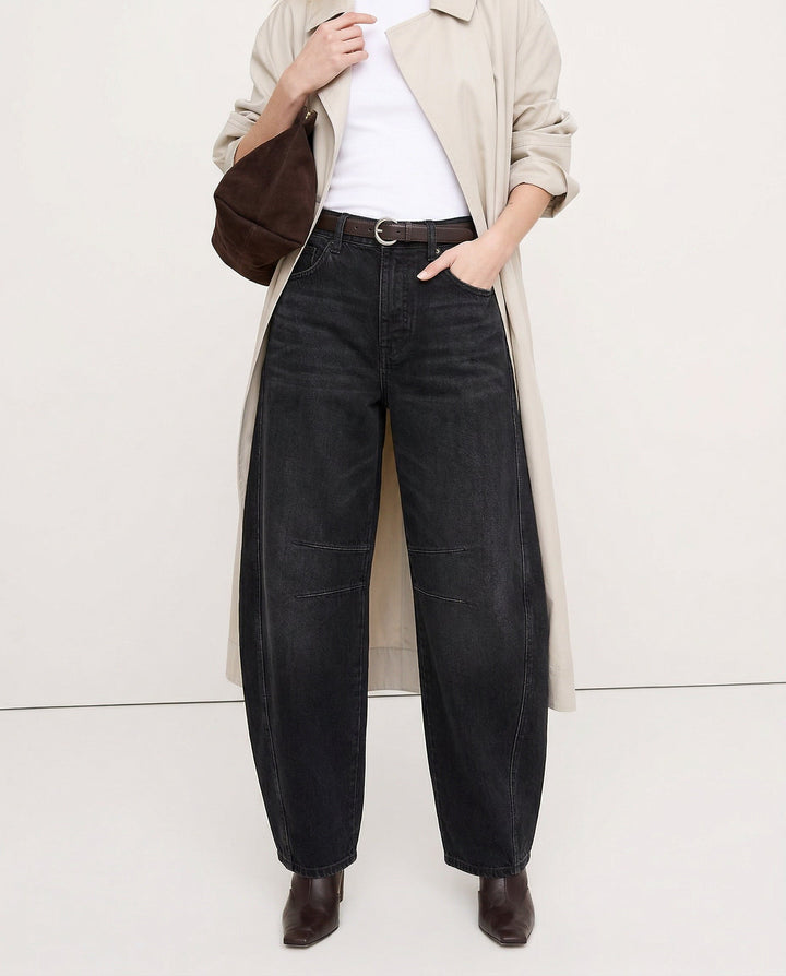 Everly Barrel-Leg Denims