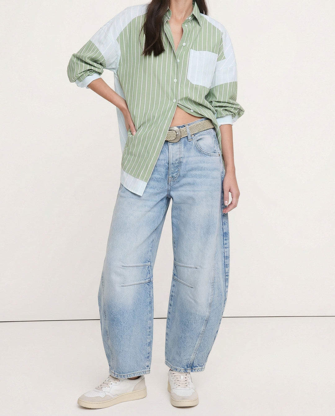 Everly Barrel-Leg Denims