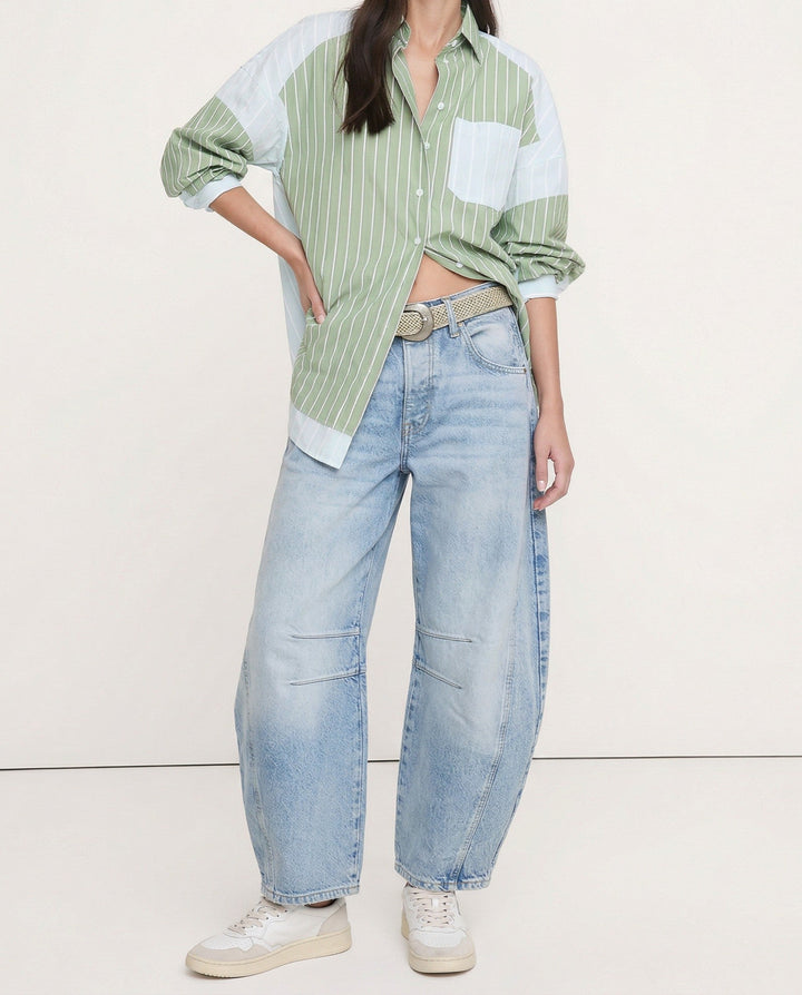 Everly Barrel-Leg Denims