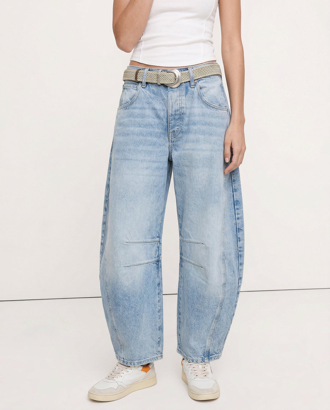 Everly Barrel-Leg Denims