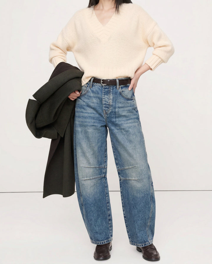 Everly Barrel-Leg Denims