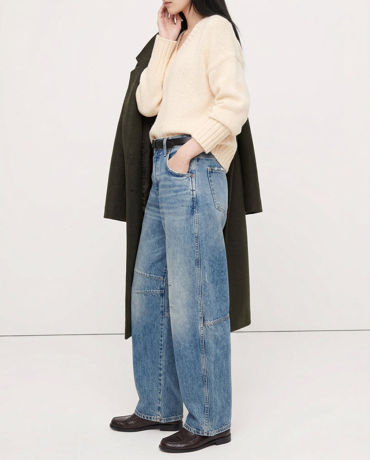 Everly Barrel-Leg Denims