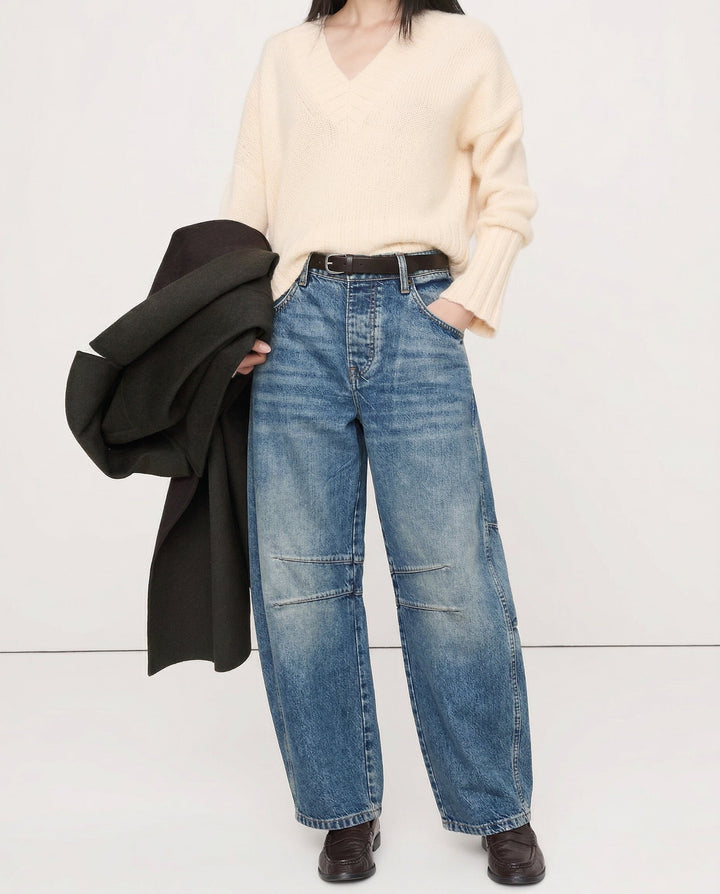 Everly Barrel-Leg Denims