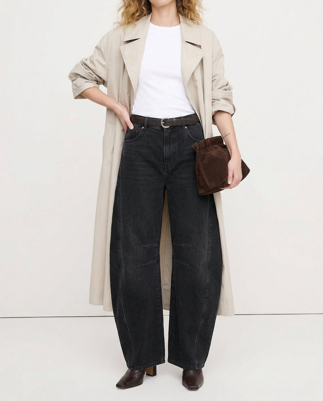 Everly Barrel-Leg Denims