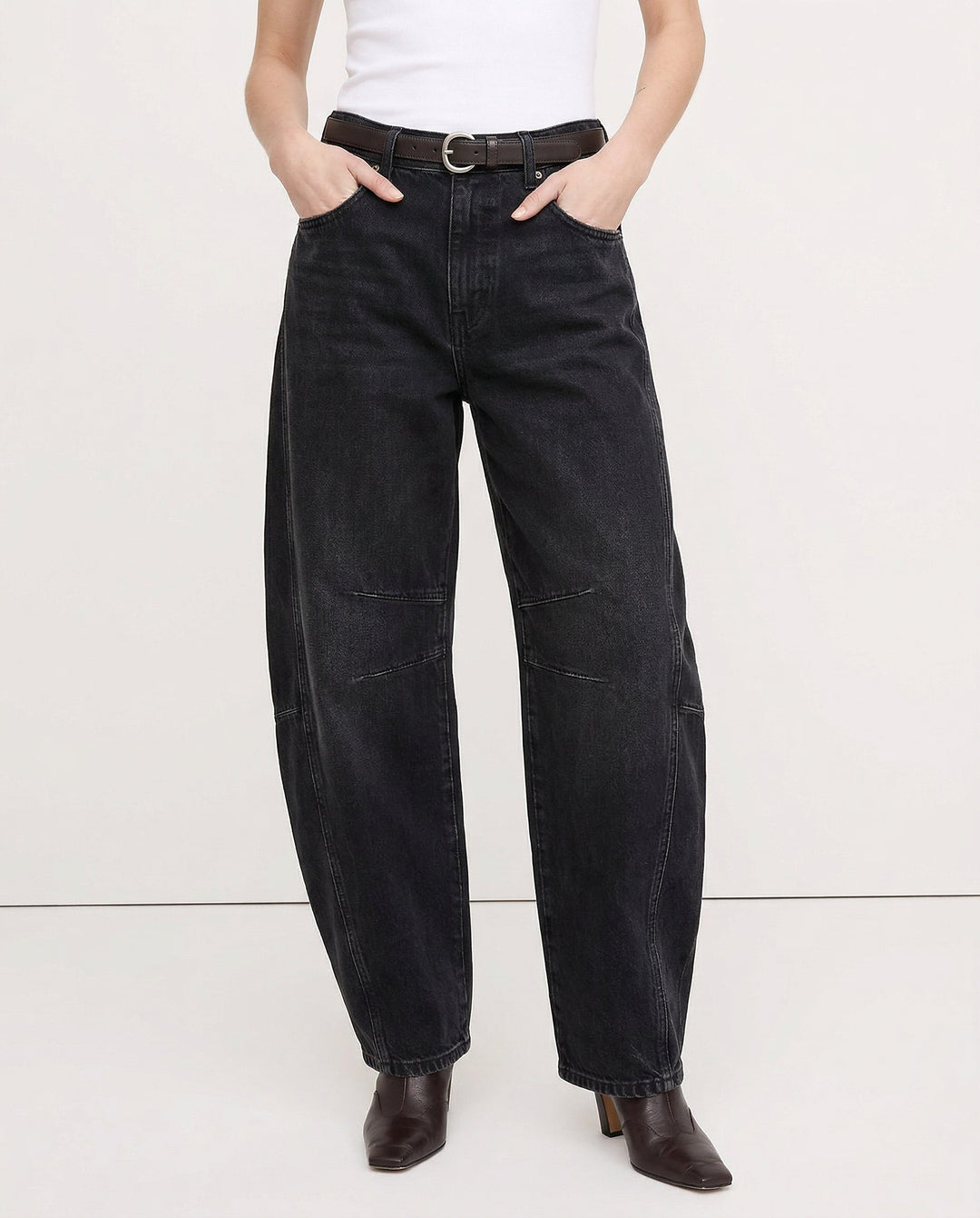 Everly Barrel-Leg Denims