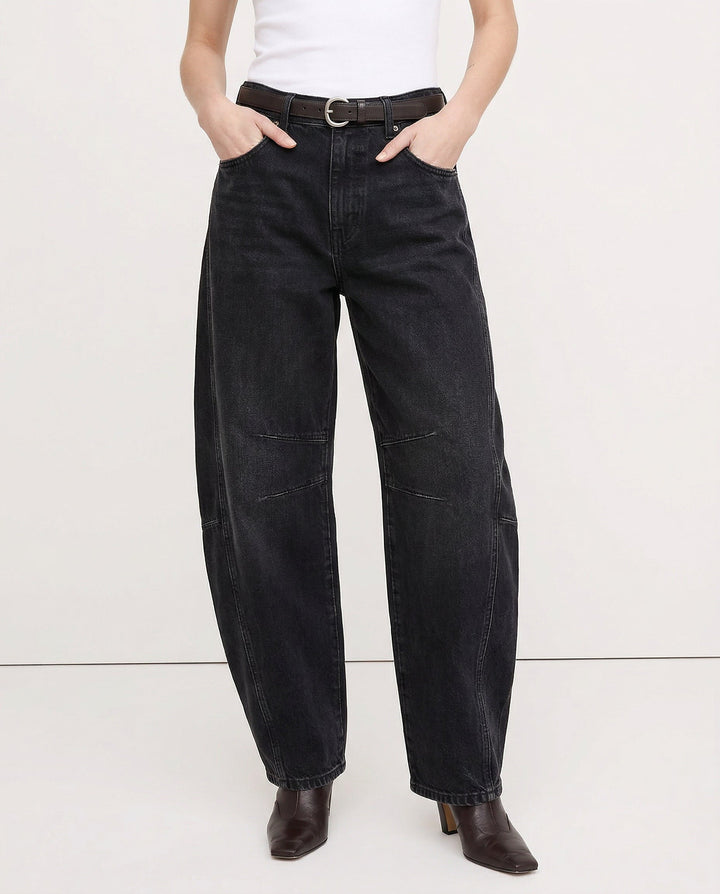 Everly Barrel-Leg Denims