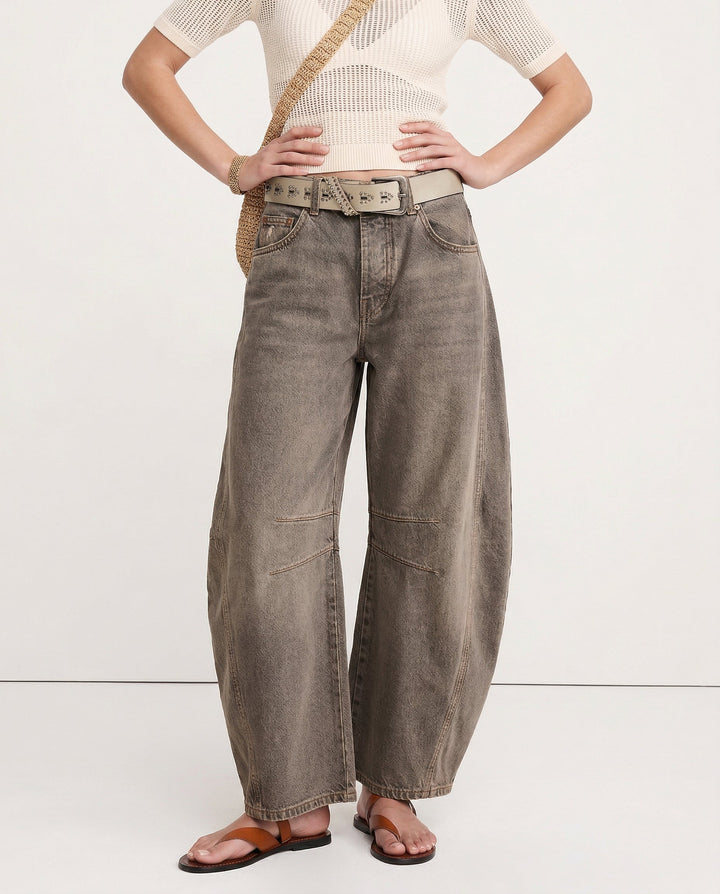 Everly Barrel-Leg Denims