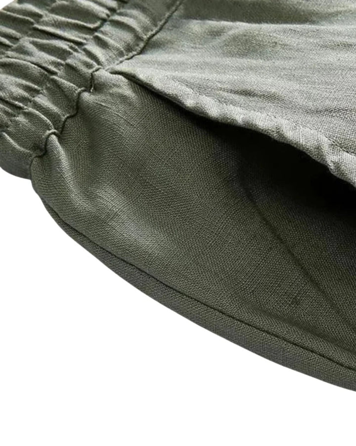 The Encino Men’s Elastic Waist Linen Drawstring Pants