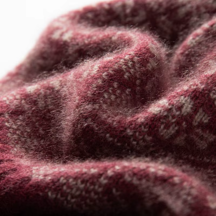Fair Isle Cashmere Pom Beanie