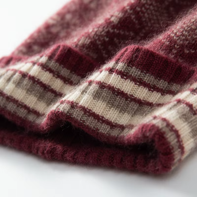 Fair Isle Cashmere Pom Beanie