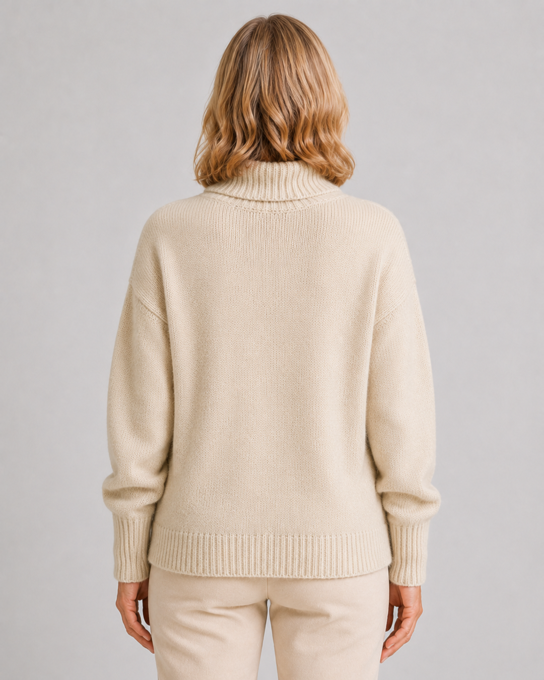 Isabella | Cashmere High Neck Sweater