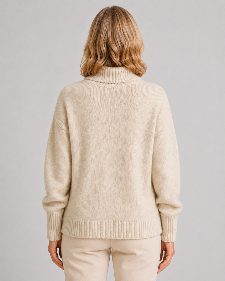 Isabella | Cashmere High Neck Sweater