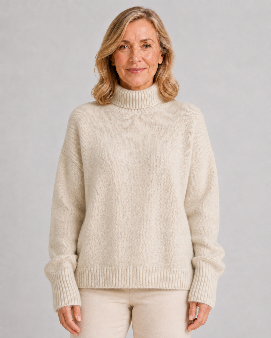Isabella | Cashmere High Neck Sweater