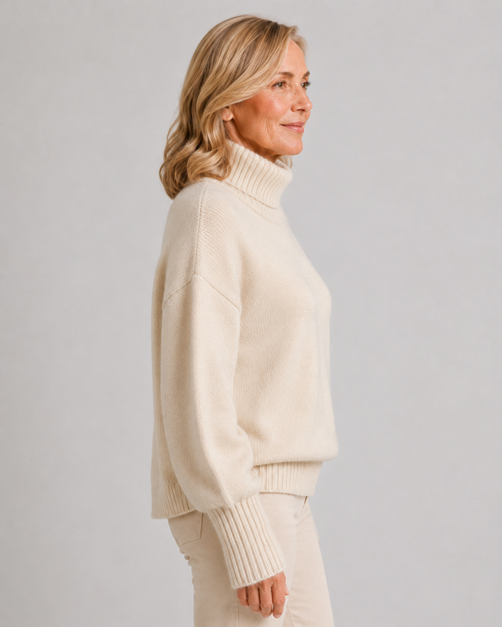 Isabella | Cashmere High Neck Sweater