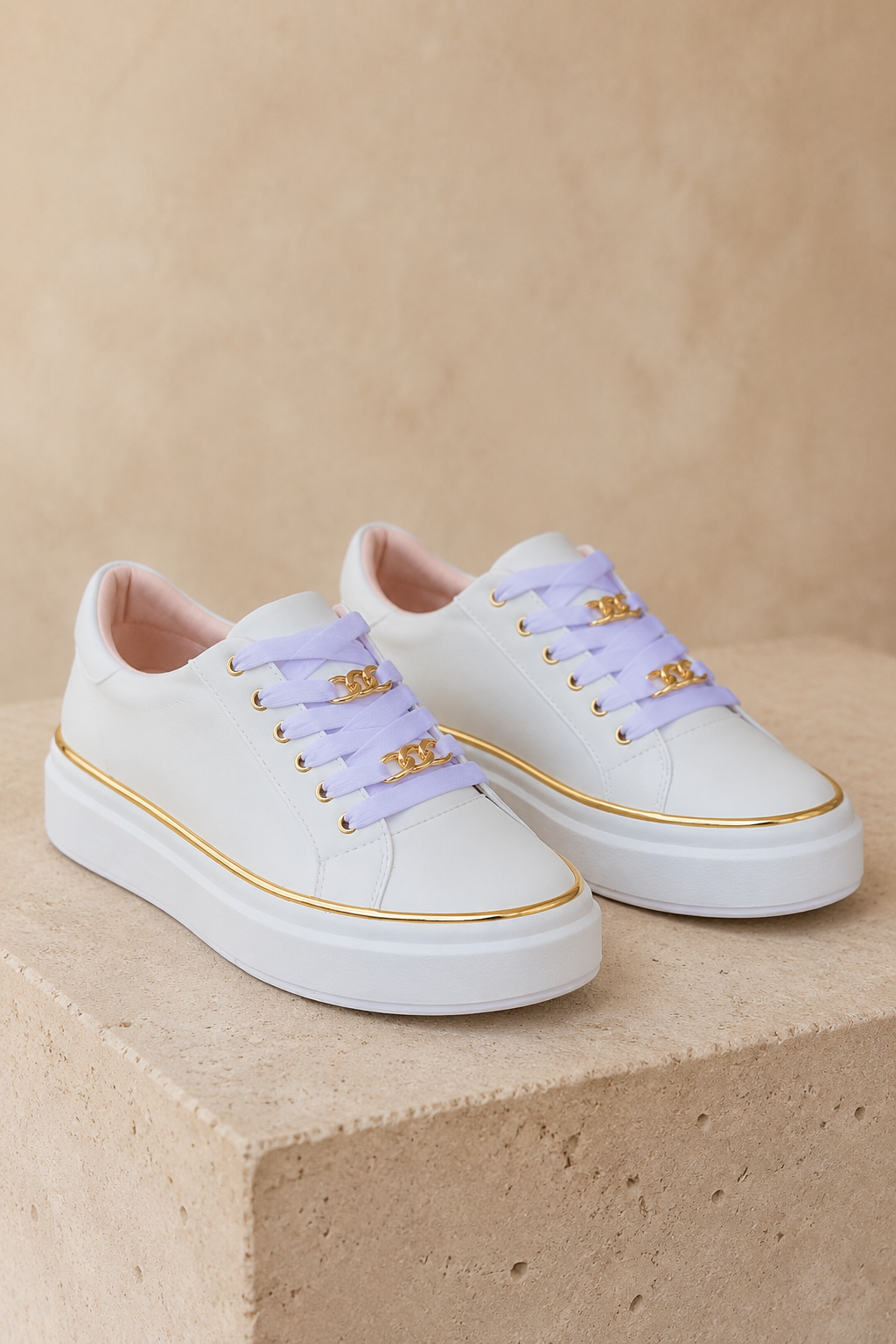 Kelsey platform lace-up sneakers - product view