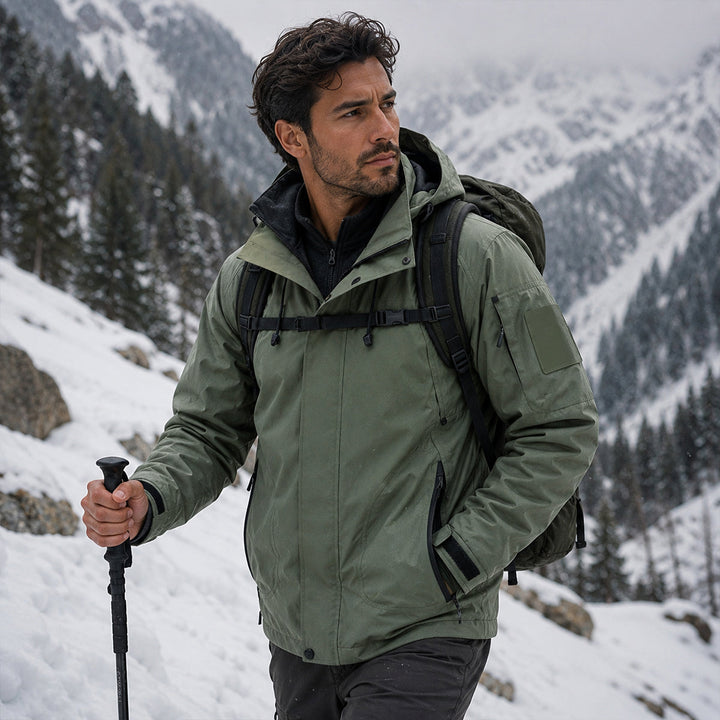 Waterproof Hooded Softshell Rain Jacket