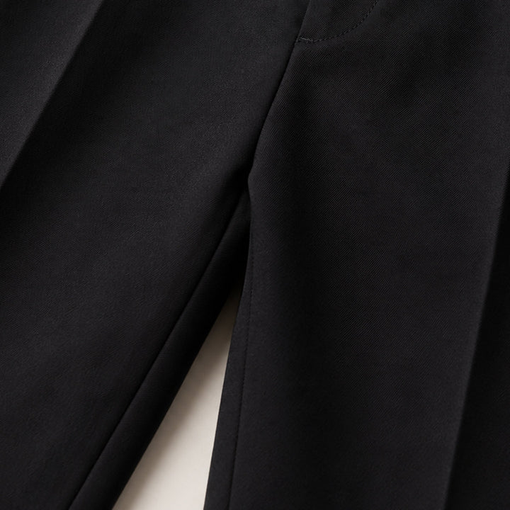 The Ridgebury Men’s Black Pleated Wide Leg Dress Pants