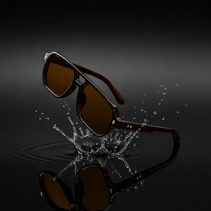 Havana Oversized Square Sunglasses