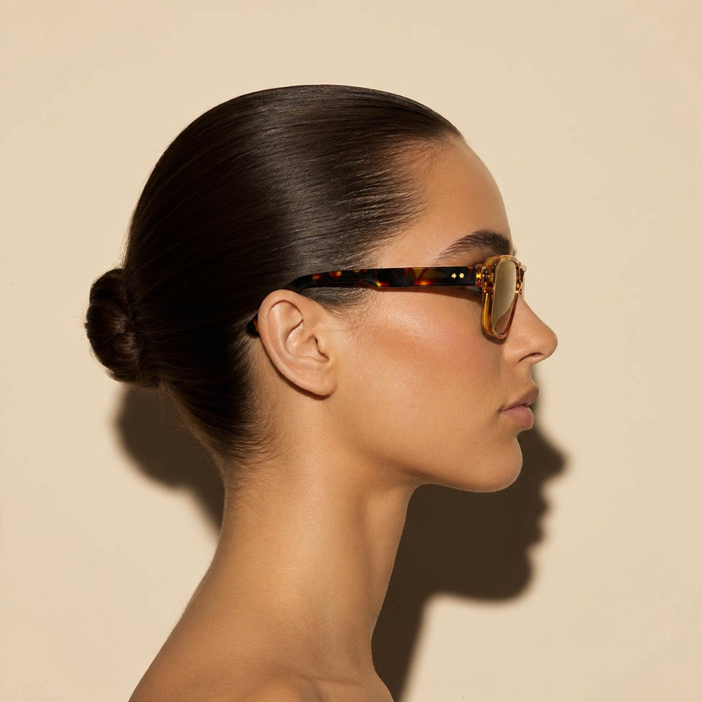 Havana Oversized Square Sunglasses