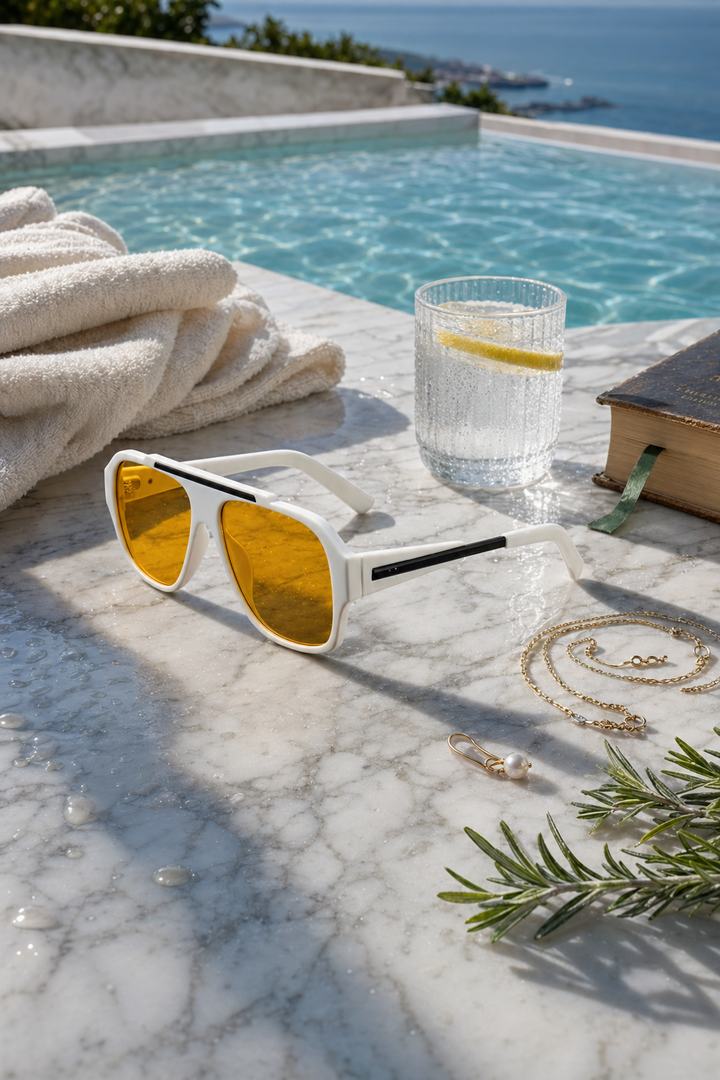 Vienna Rose Oversized Square Shades