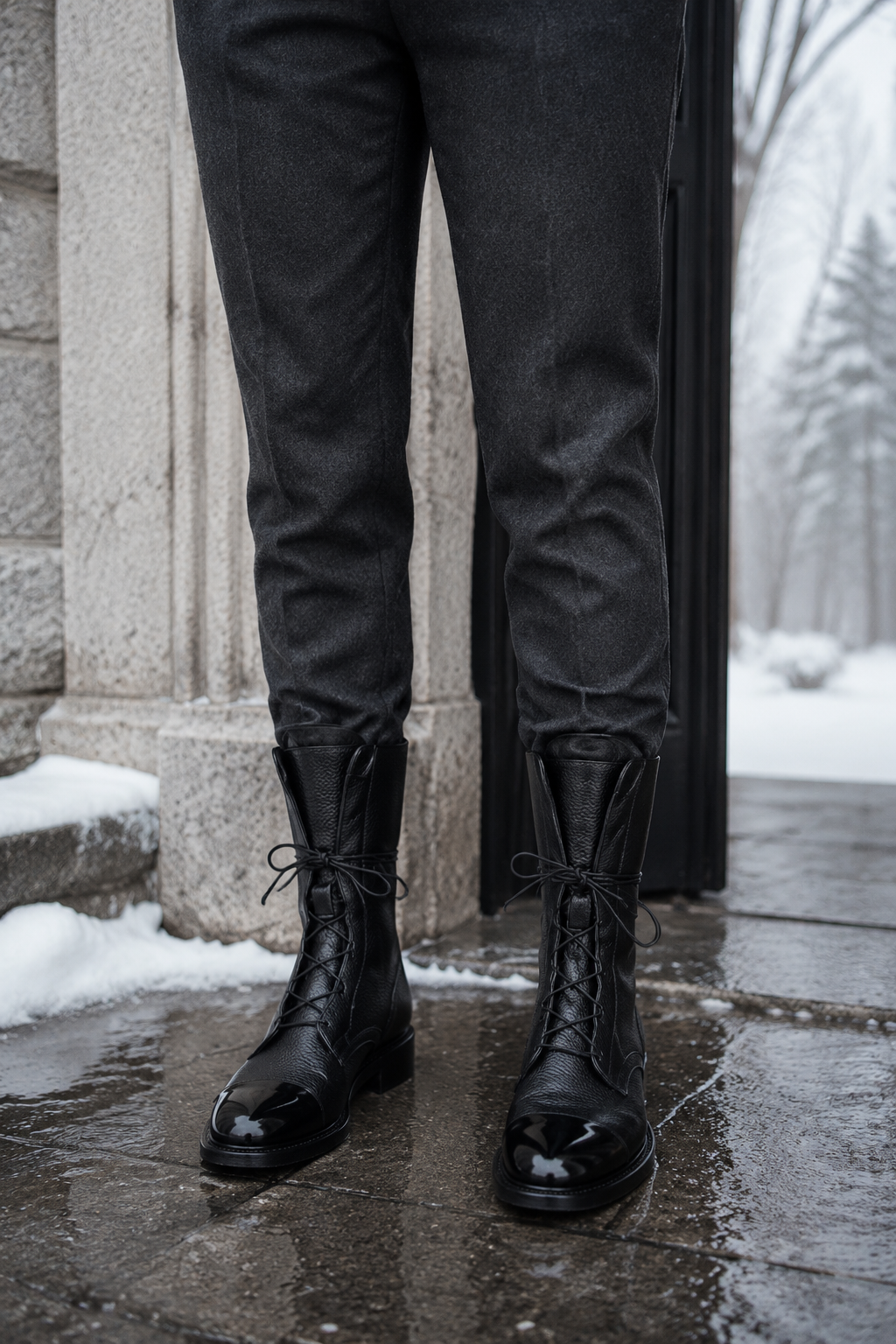 Marilyn tall lace-up boots hero