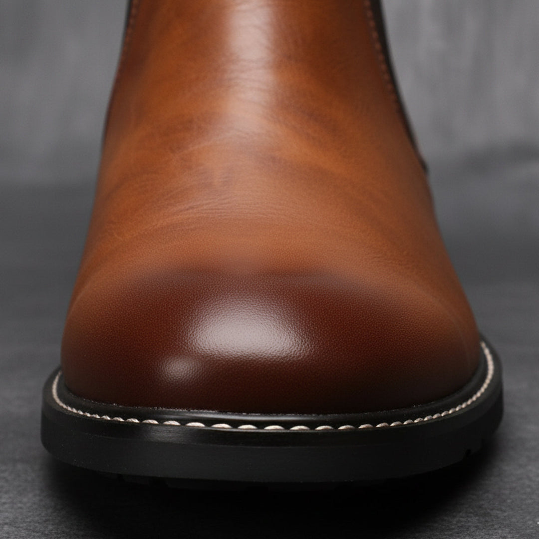 The Staffordshire Men's Classic Leather Chelsea Ankle Boots